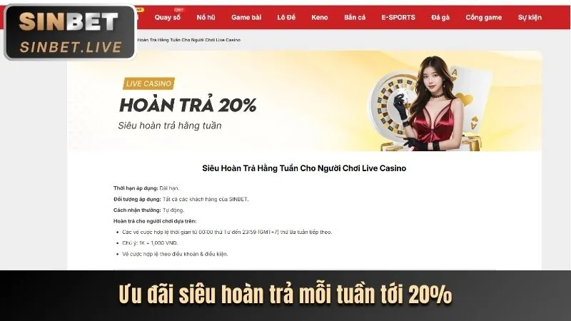 Khuyến mãi Casino W88